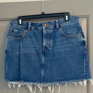 ASOS Denim Blue Jean Mini Skirt